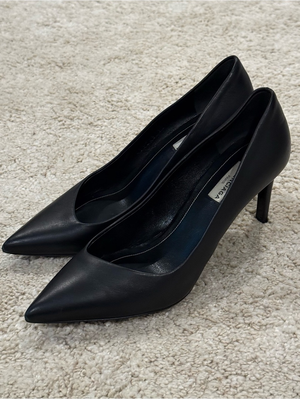 Balenciaga Black Leather Pumps IT37 - Picture 7 of 16